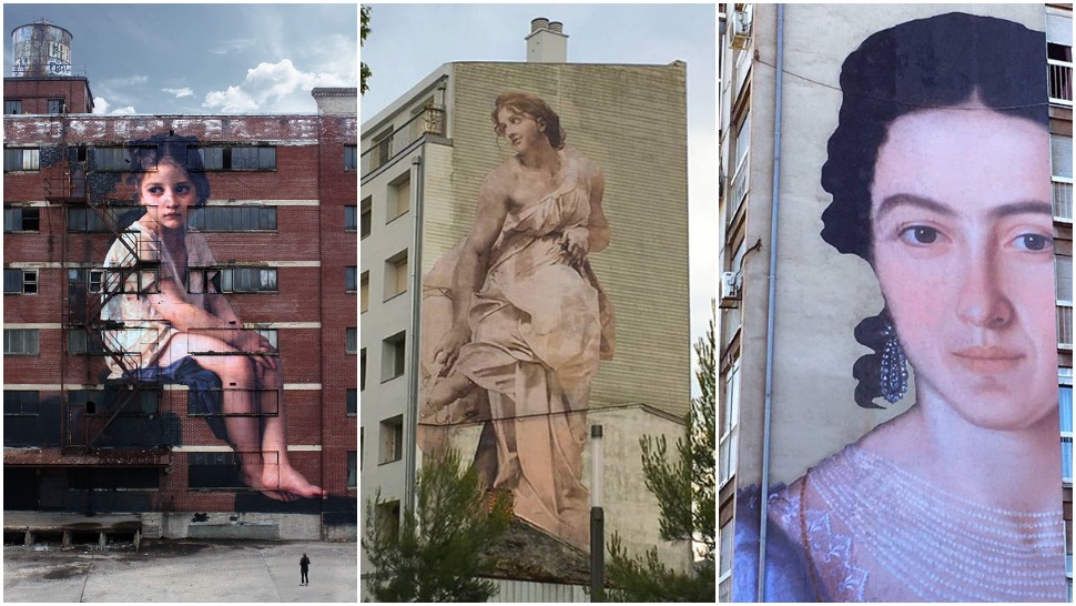 Umjetnik koji osvaja gradske zidove prekrasnim klasičnim slikama