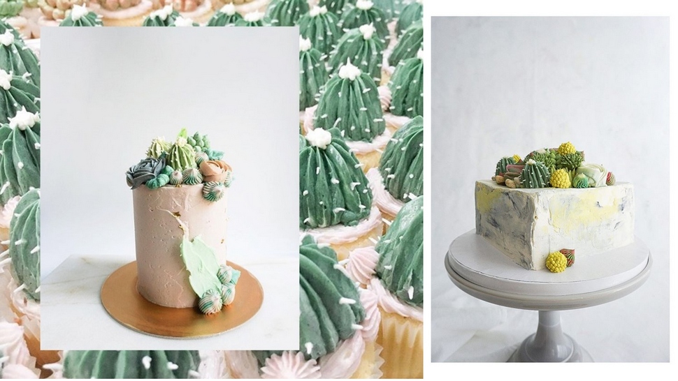 Slastičarnica koja radi divne torte i cupcakese s dekoracijama sukulenata