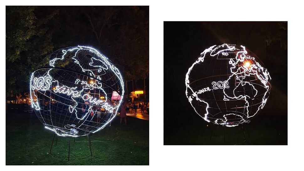 Jučer je u Šibeniku održan Festival svjetla, a ova instalacija privukla je najviše pozornosti