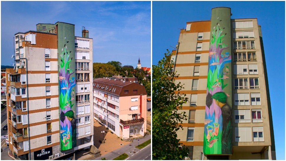 Jedan od najljepših i najvećih murala u Hrvatskoj nalazi se u Virovitici