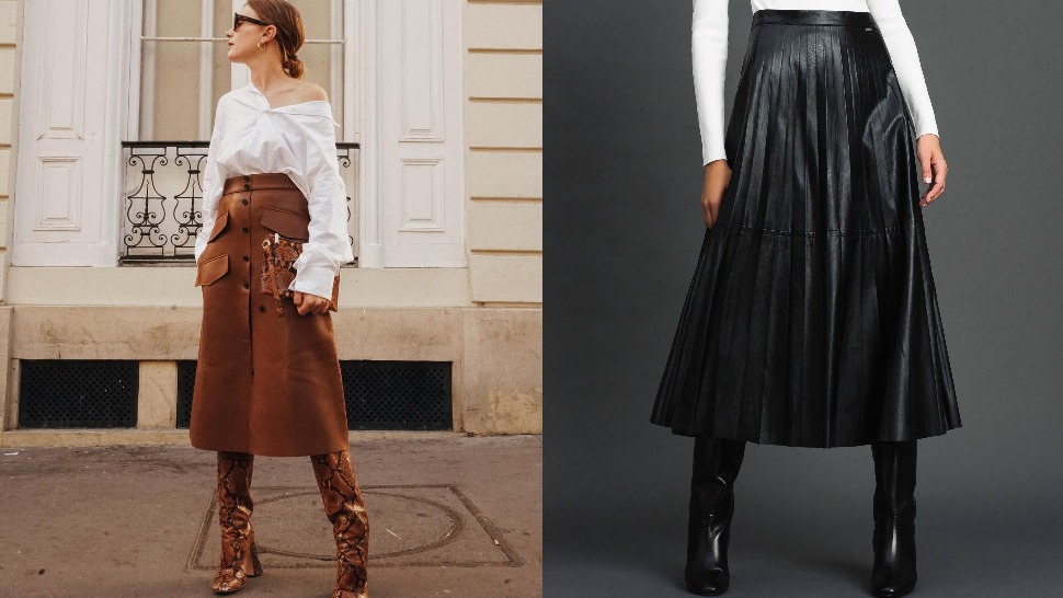 Kožna suknja midi dužine – modni favorit za poslovne i večernje kombinacije