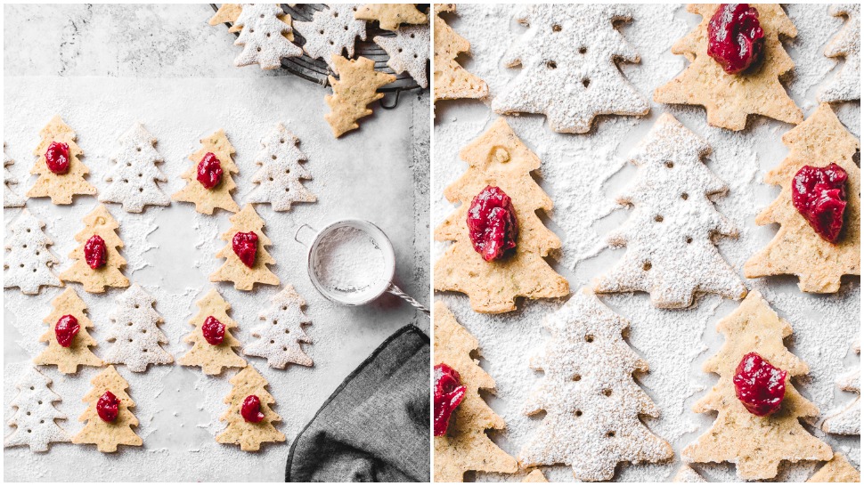Ana’s Baking Chronicles: božićni linzeri s pistacijama i brusnicama