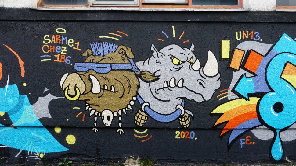 Chez 186 i Sarme_one nacrtali novi graffit u zagrebačkom Studentskom Centru