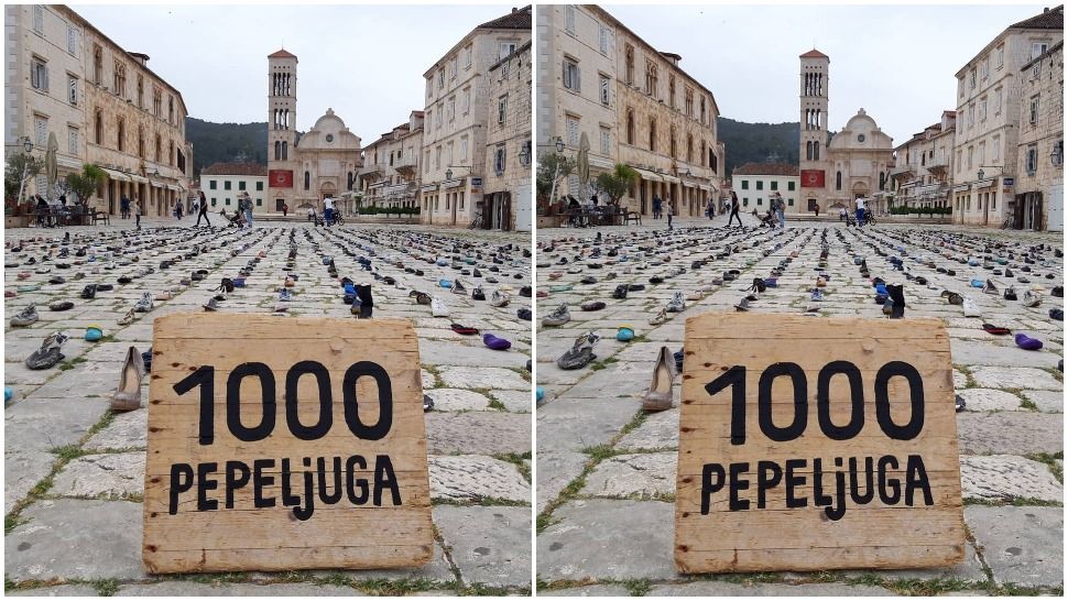 Umjetnička instalacija 1000 Pepeljuga kao razglednica i poruka s Hvara