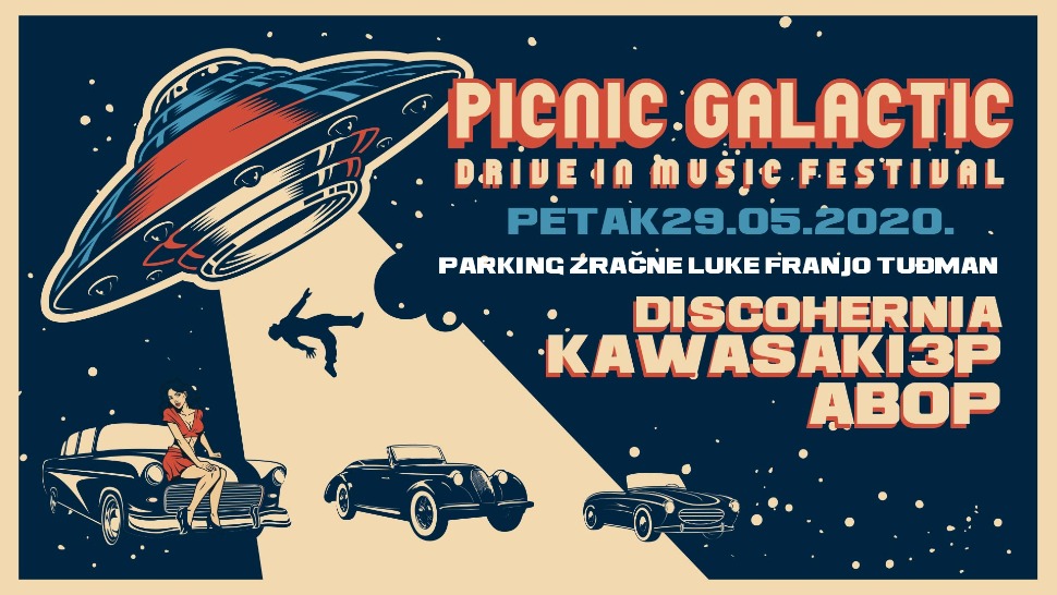 Bliži nam se Picnic Galactic, prvi drive in glazbeni festival na parkiralištu zračne luke