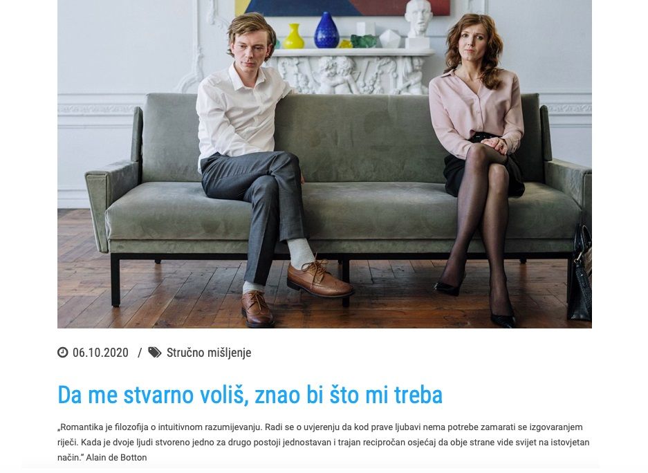 BLOG POSTOVI PSIHOLOGA - Marija Berzati, Psihologinja i integrativna psihoterapeutkinja, Savjetovalište Žarooljica