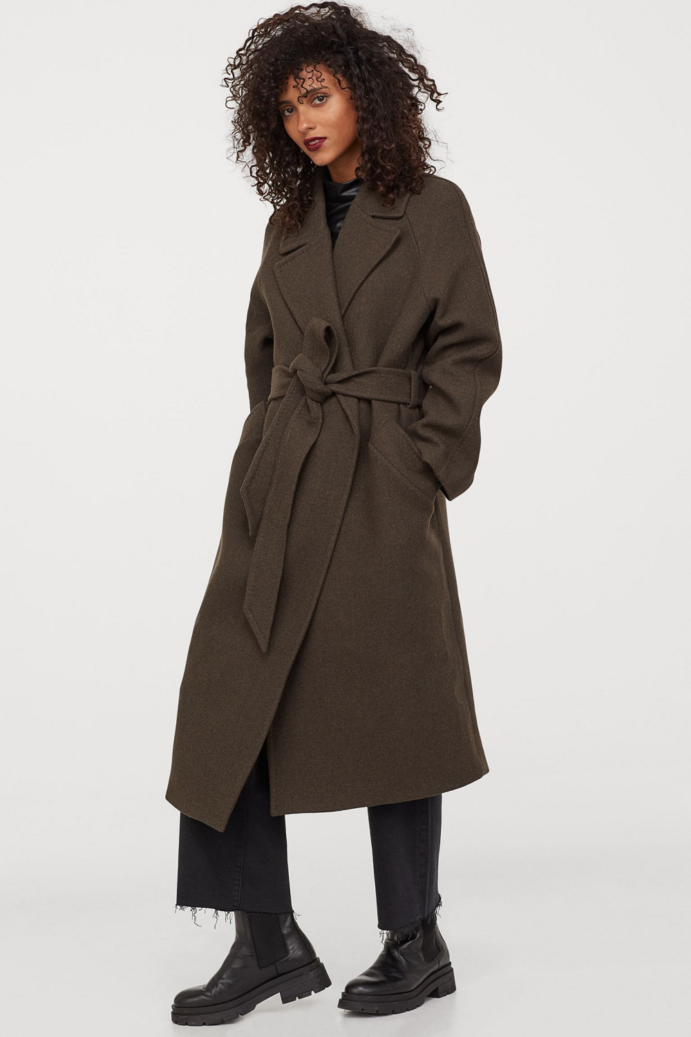 H&M smeđi kaput zima 2020. 