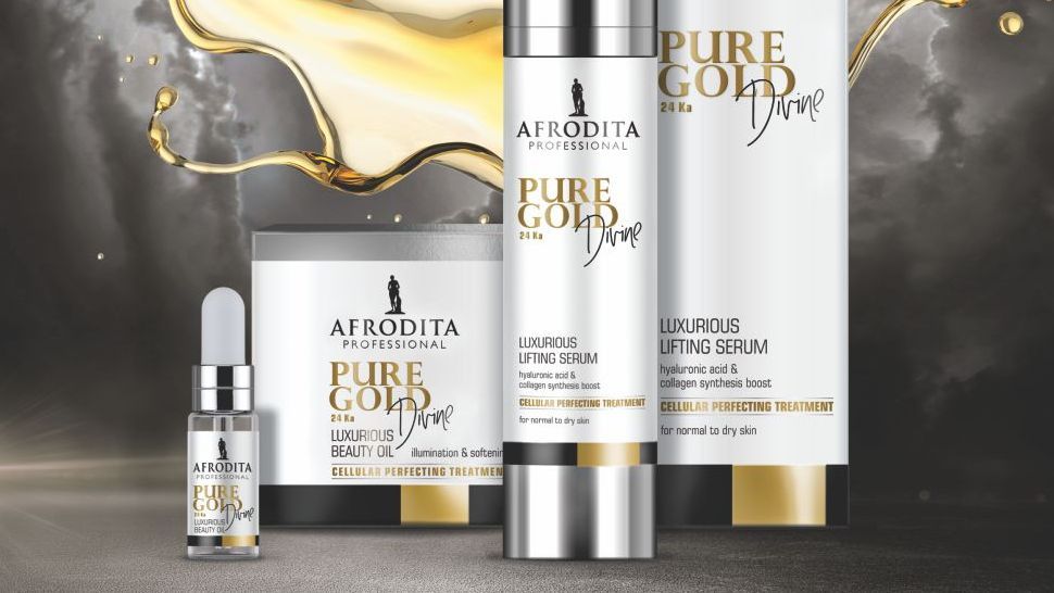 Kozmetika Afrodita slavi 50 godina postojanja zlatnom linijom Pure Gold Divine Professional