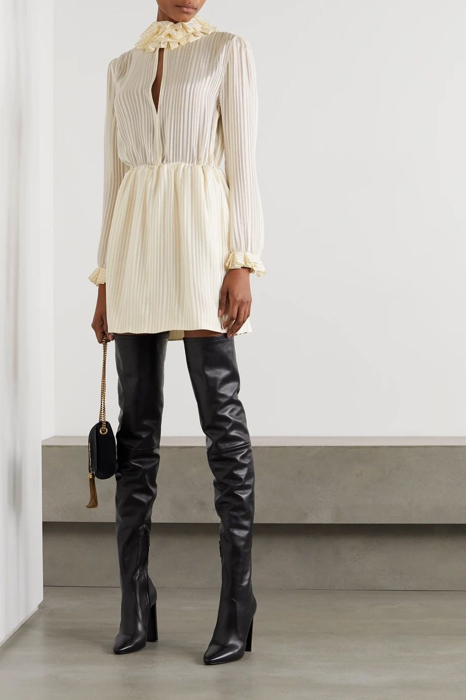 Saint Laurent nježna žuta boja modni trend 2021.