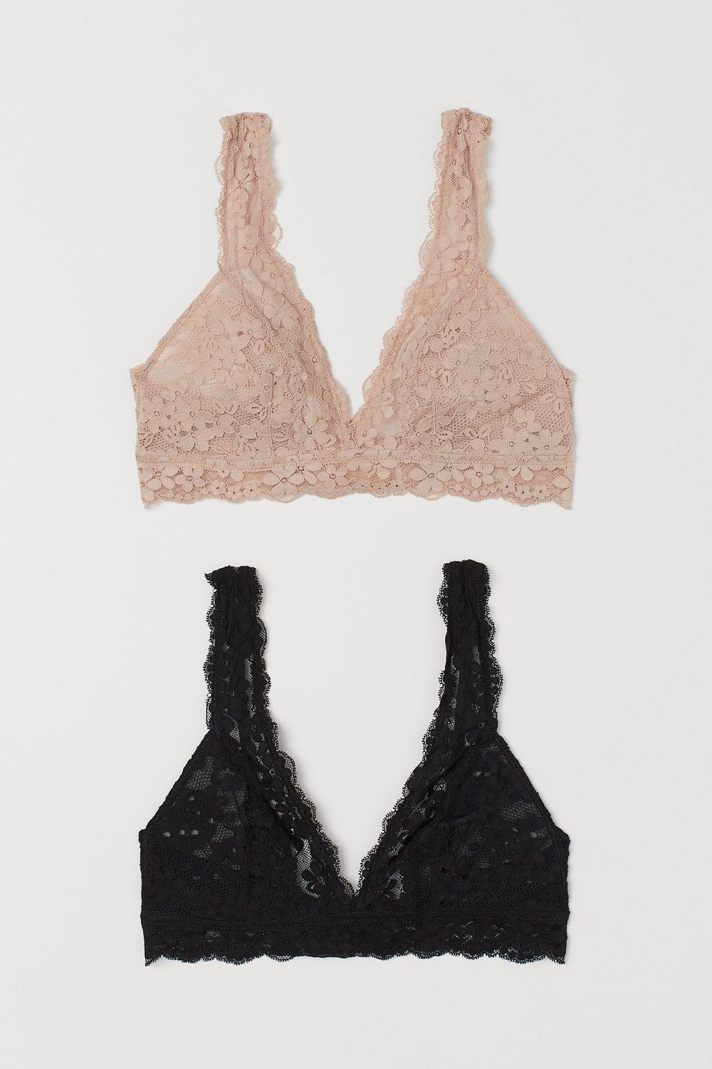 H&M bralette grudnjak od čipke proljeće 2021. 