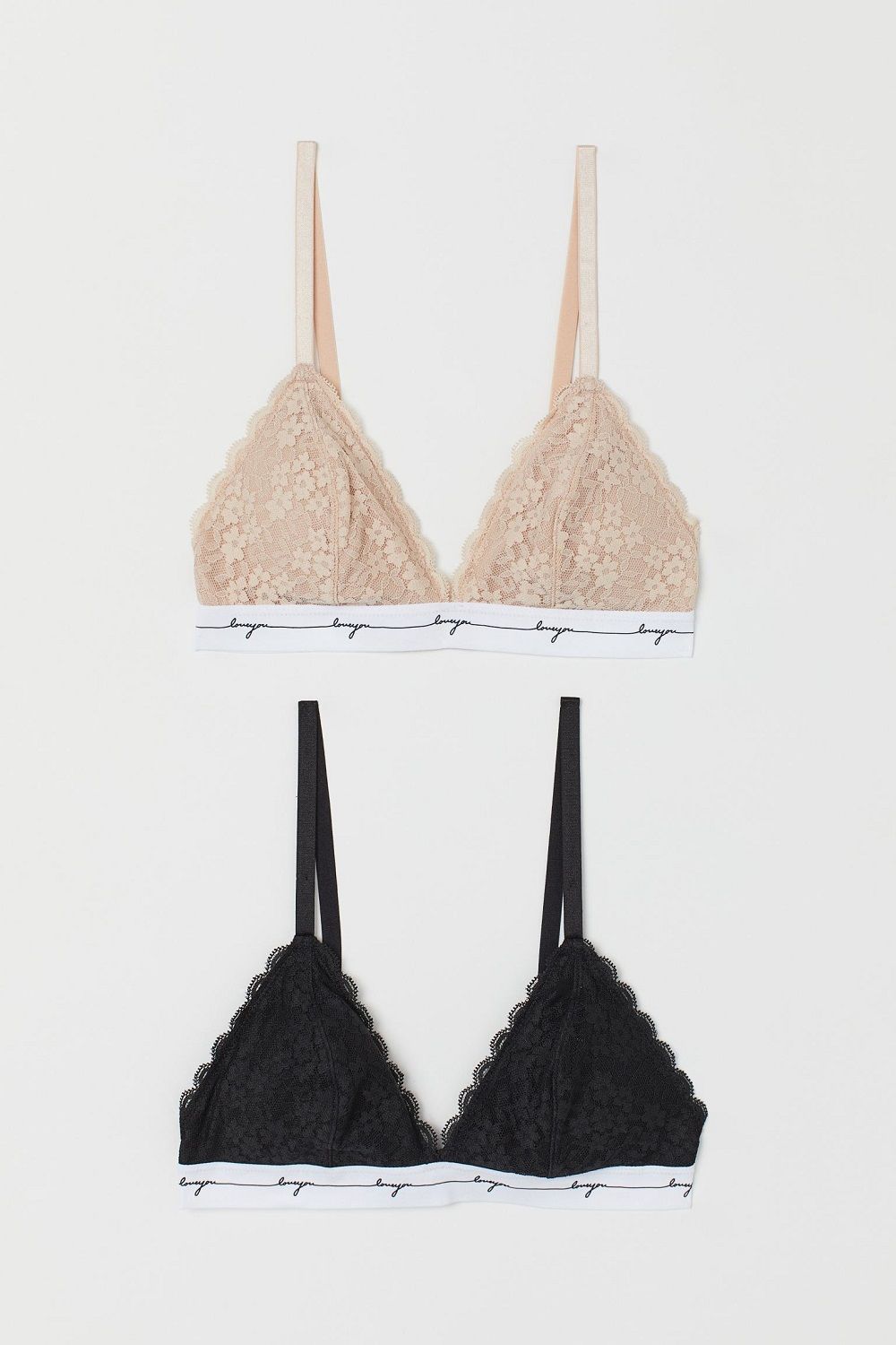 H&M bralette grudnjak od čipke proljeće 2021. 