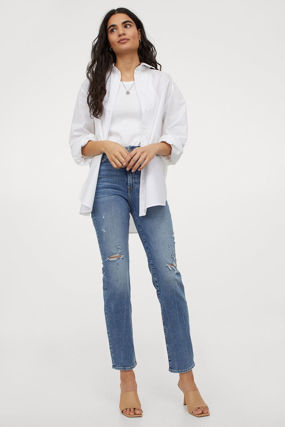 H&M plave traperice 2021.
