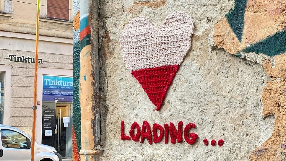 Novo vuneno srce osvanulo je na zidu u centru Zagreba