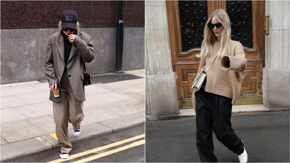 Oversized poslovne hlače novi su street style trend