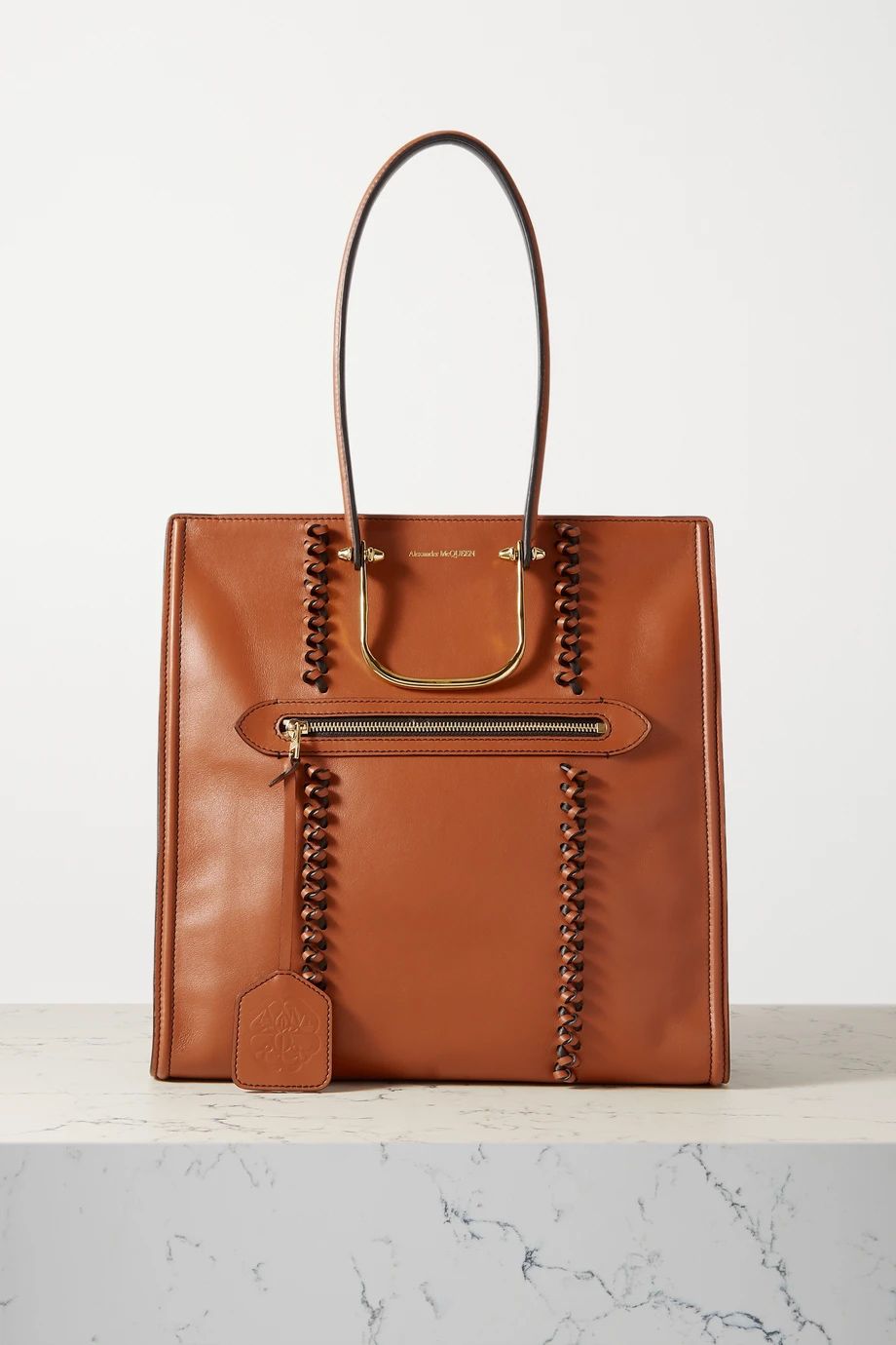 Alexander McQueen smeđa torba proljeće 2021.