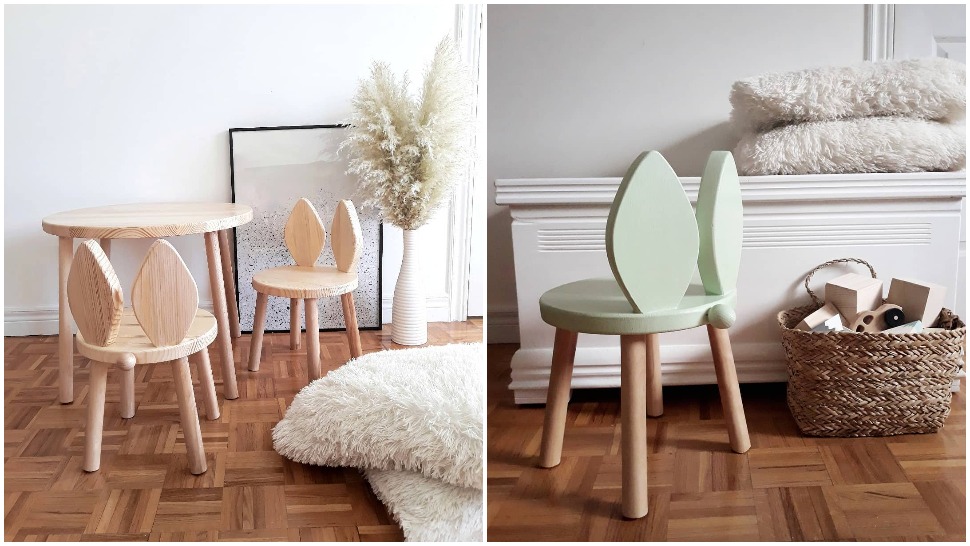 Bunny chairs domaćeg brenda dat će novu dimenziju svakoj dječjoj sobi
