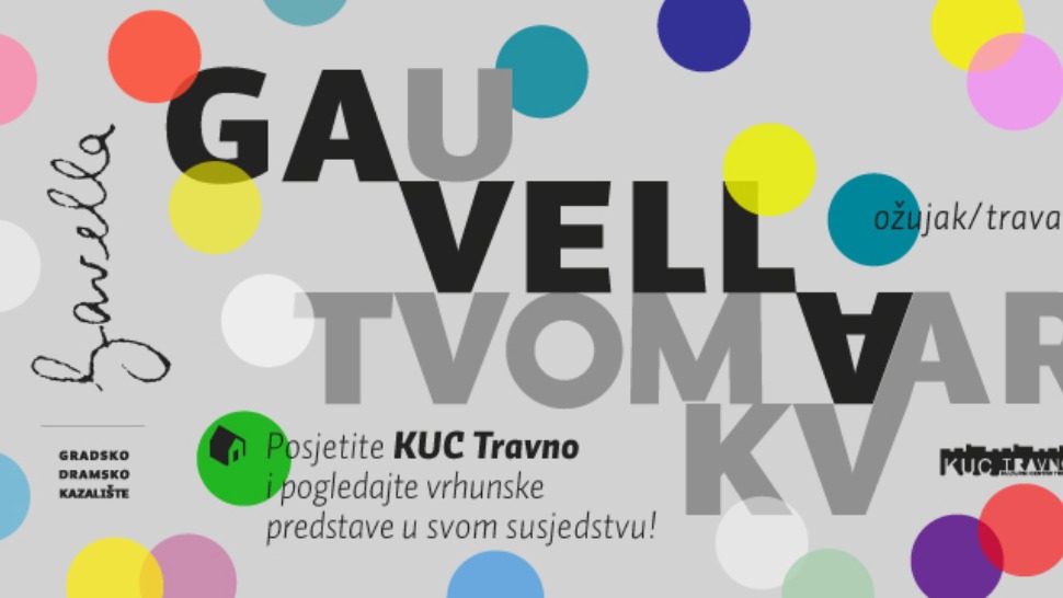 Do svibnja ćemo predstave Kazališta Gavella gledati u KUC Travno