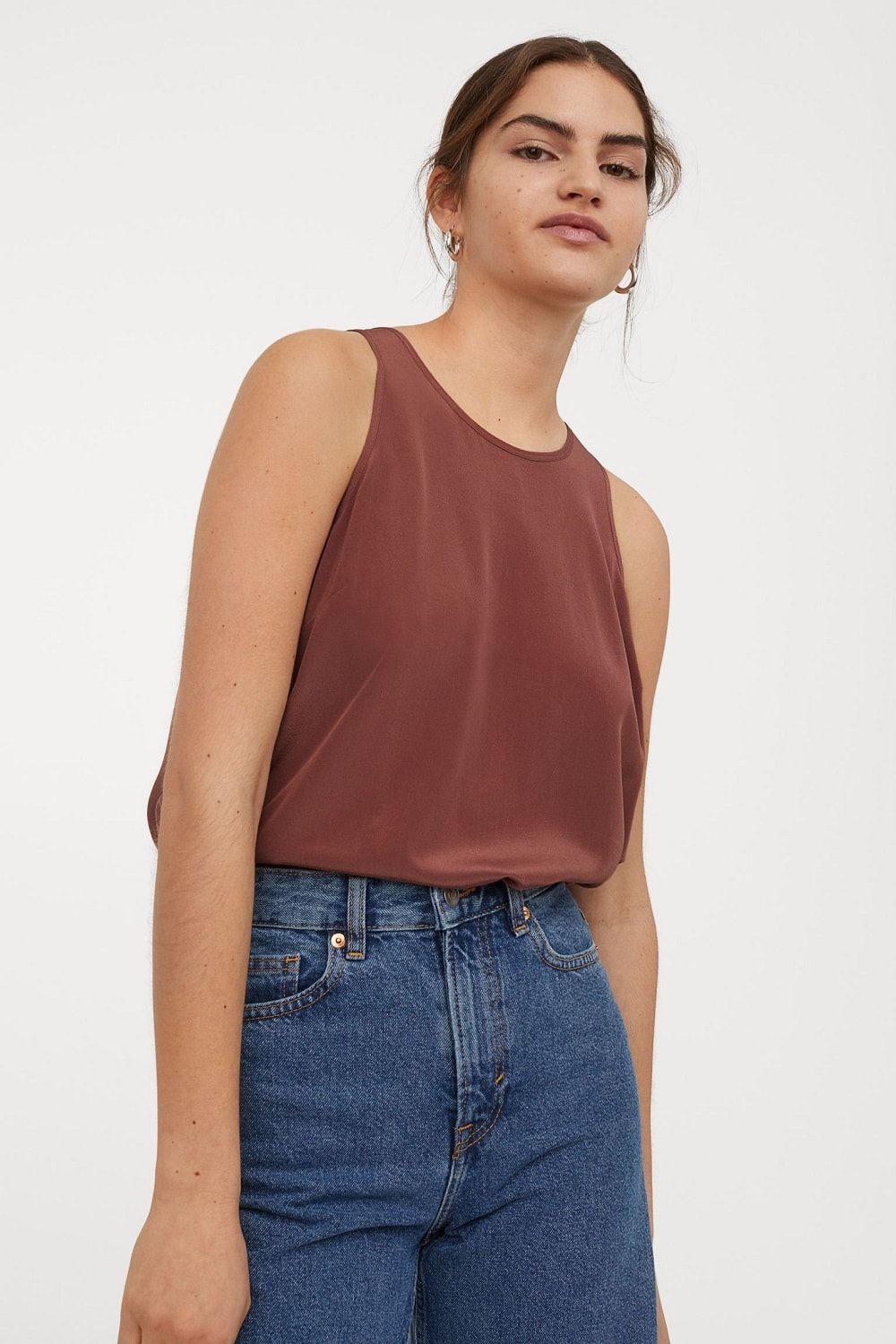 H&M basic top bez rukava proljeće ljeto 2021.  