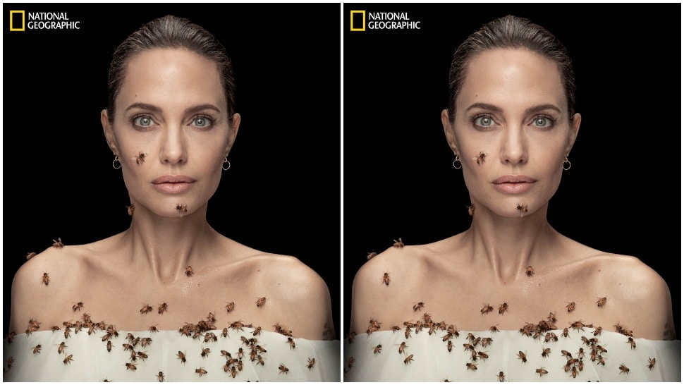 Angelina Jolie je pozirala prekrivena pčelama za Svjetski dan pčela