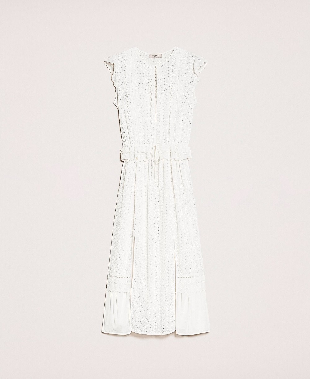 Twinset bijela rupičasta haljina 2021.  