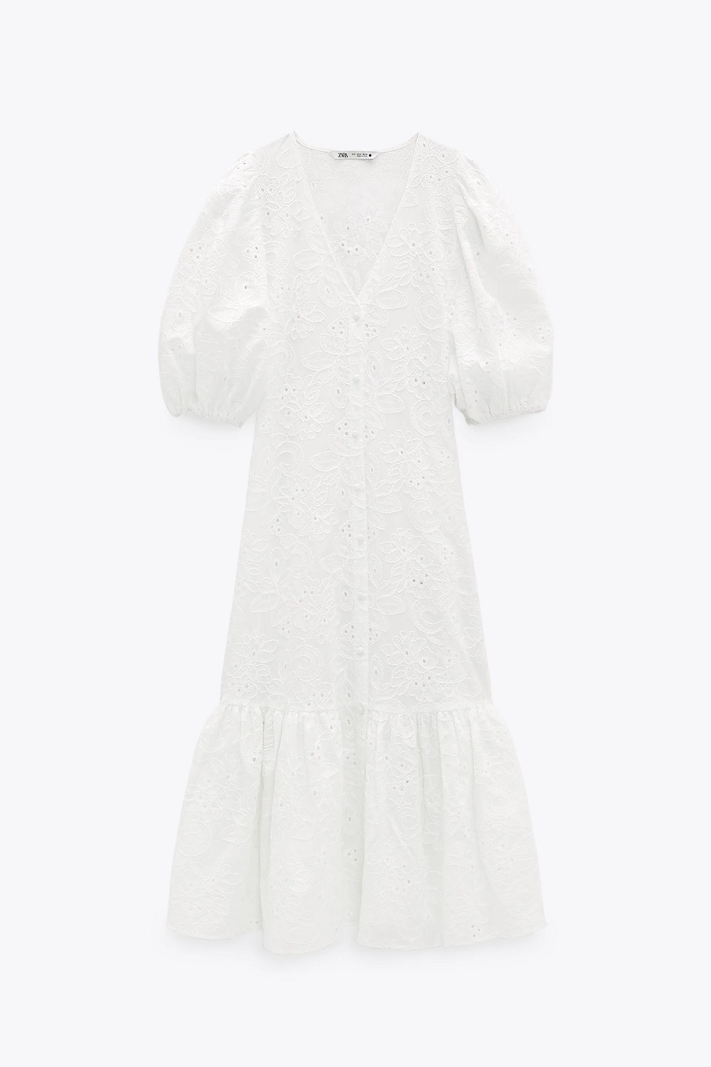 Zara bijela rupičasta haljina 2021.  