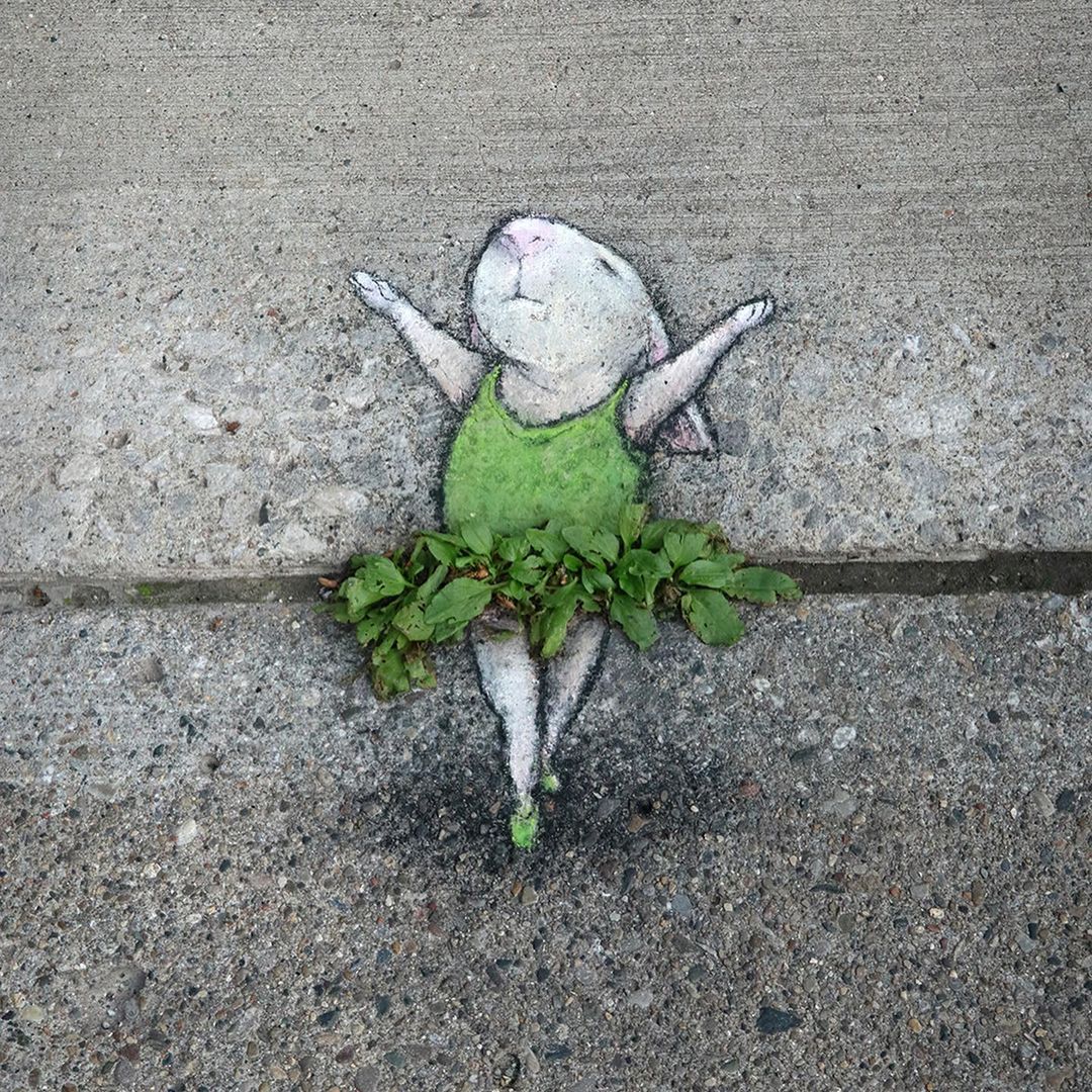 Street art umjetnik David Zinn kredom radi prava umjetnička djela