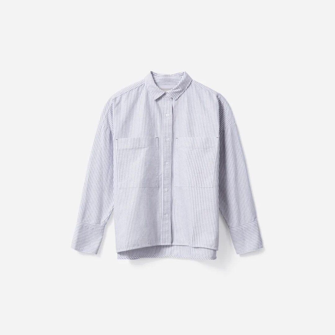 Everlane prugasta košulja jesen 2021. 
