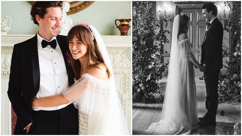 Modna blogerica Megan Ellaby udala se u divnoj vjenčanici s ružičastim detaljima