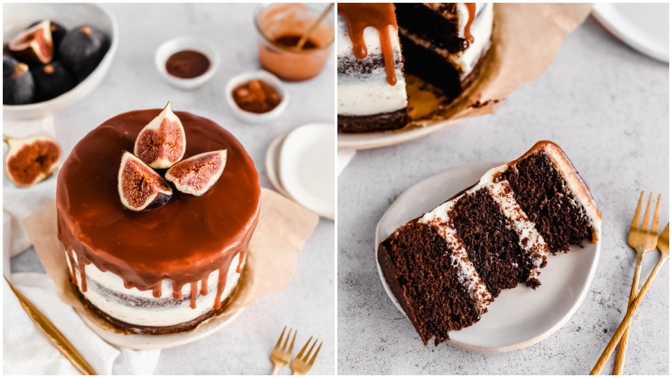 Bake me by Nina: Čokoladna torta sa smokvama i karamelom
