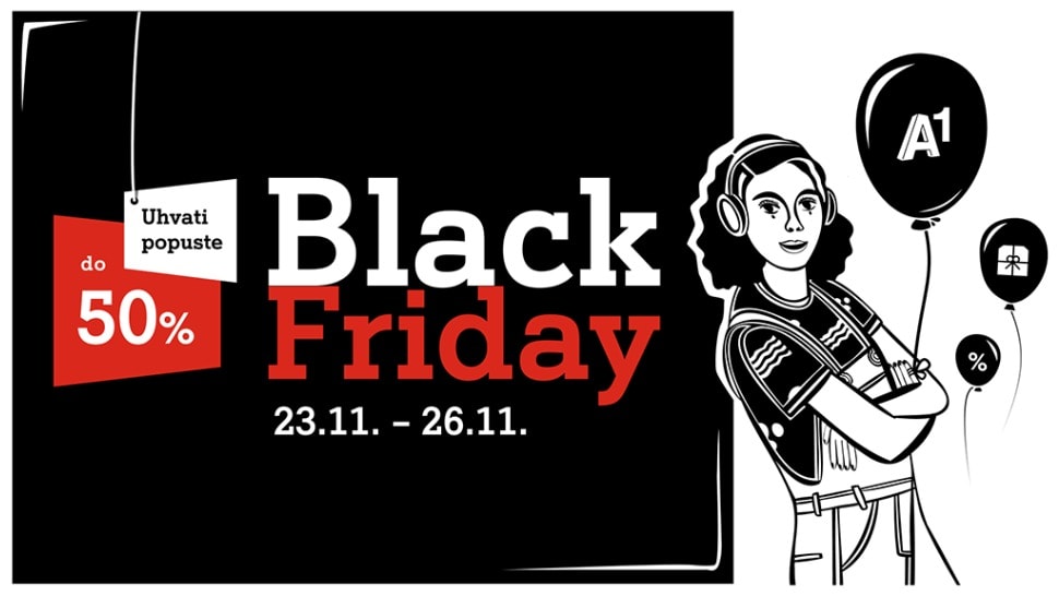 Vrijeme je za Black Friday na A1 webu!
