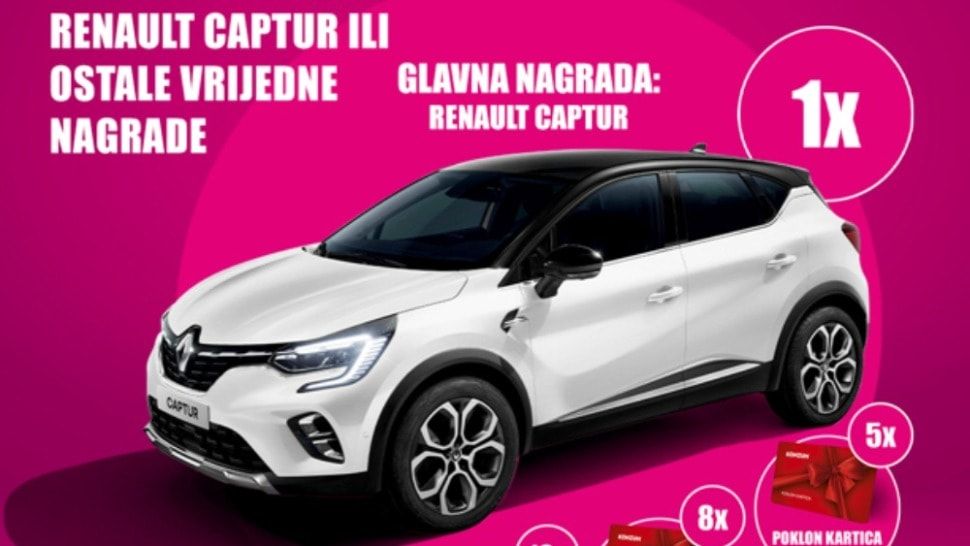 Zaigraj Barcaffè nagradnu igru – osvoji vrijedni Renault Captur automobil