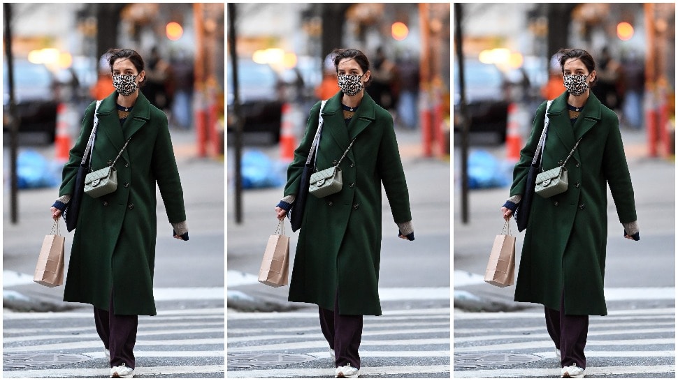 Street style inspiracija: Katie Holmes u savršenom high street kaputu i novim ‘it’ tenisicama