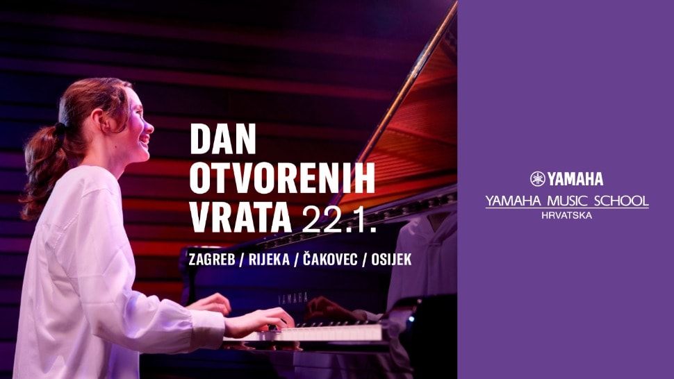 Želite naučiti svirati? Dođite na Dan otvorenih vrata u Yamaha Music School