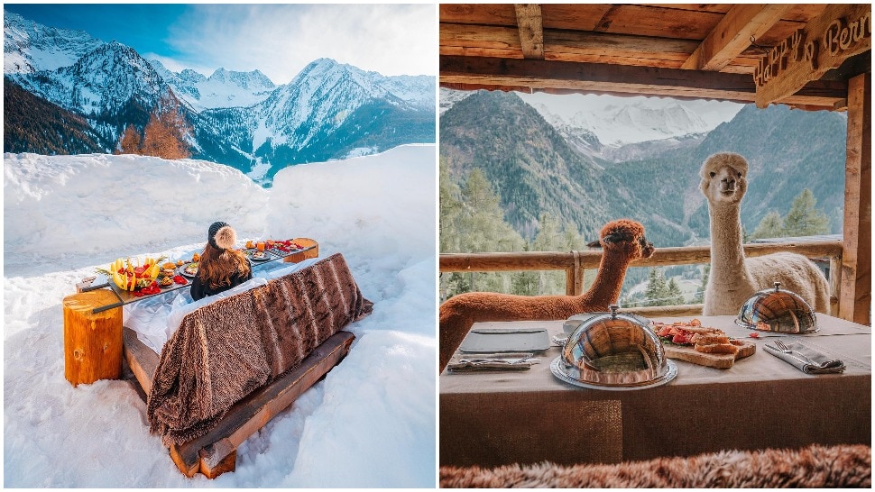 Talijanski resort u planinama s grijanim krevetom u snijegu