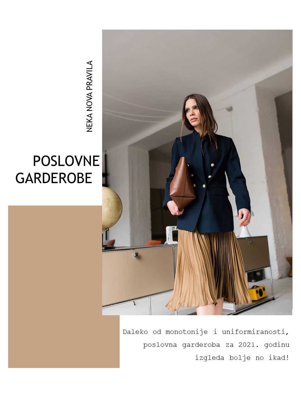 City Center one modni editorijal: Poslovna garderoba za 2021.