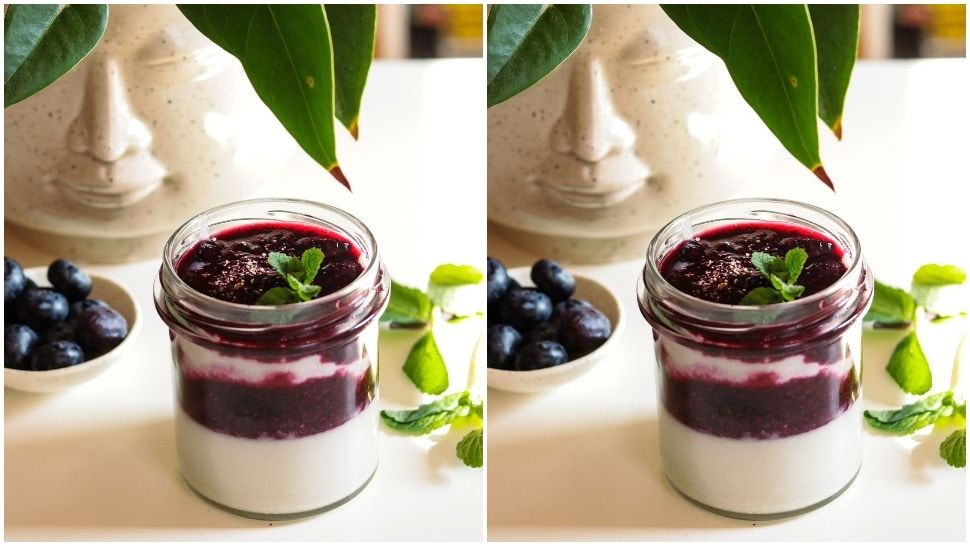 Burbon i borovnice: Veganska panna cotta s preljevom od borovnica