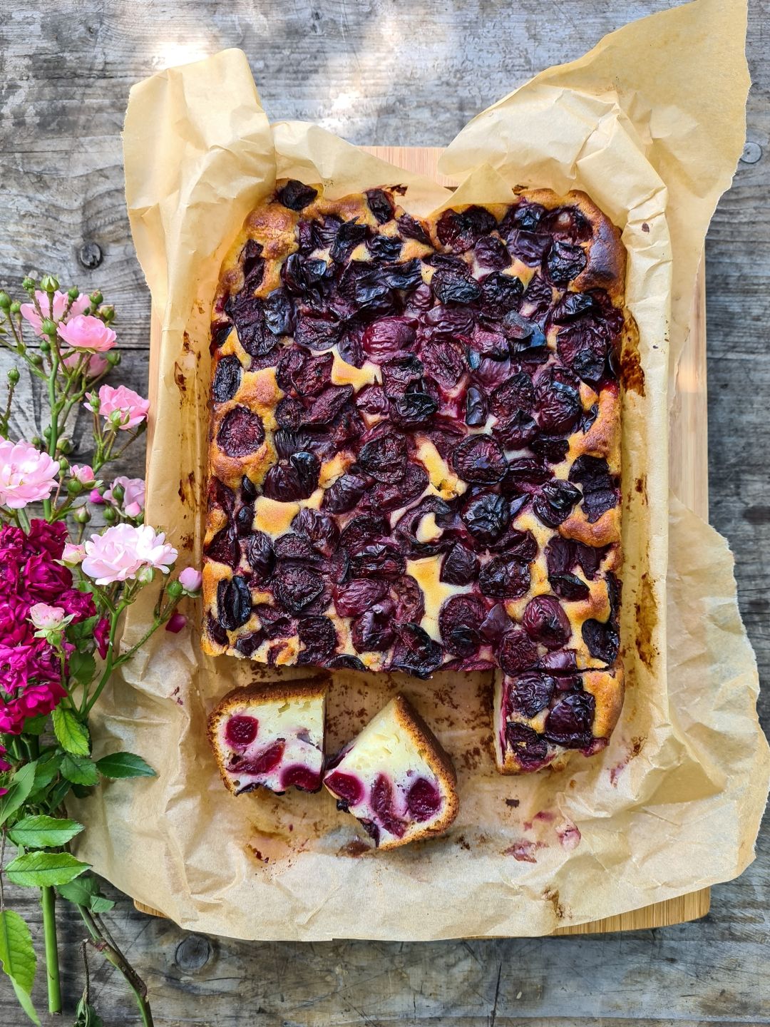 Kate Homecooking: Ljetni jogurt kolač s trešnjama