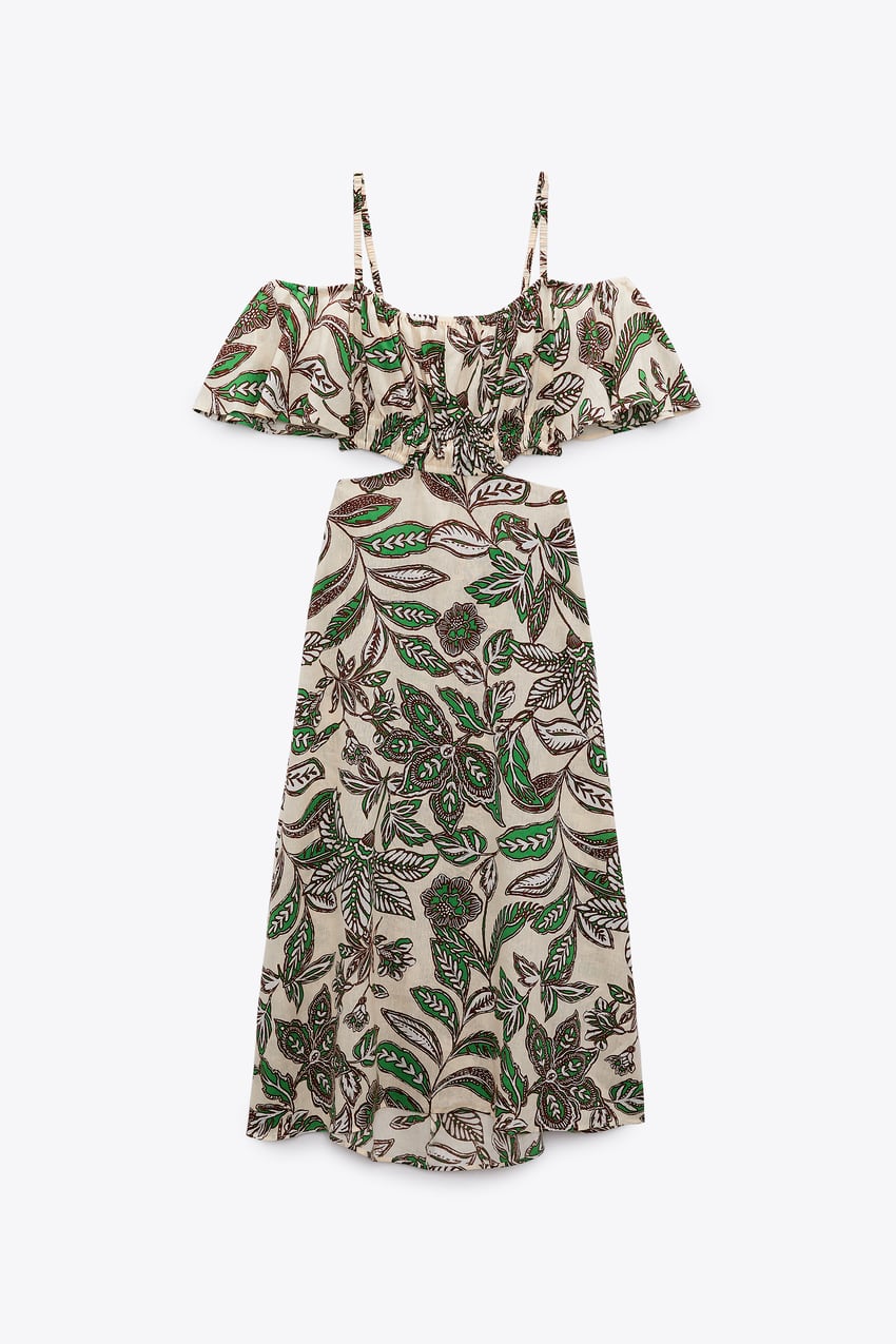 haljina s tropskim uzorkom