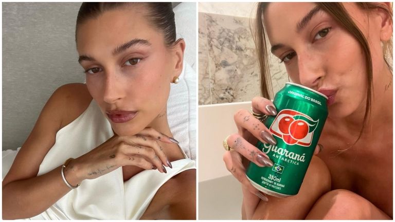 hailey bieber manikura