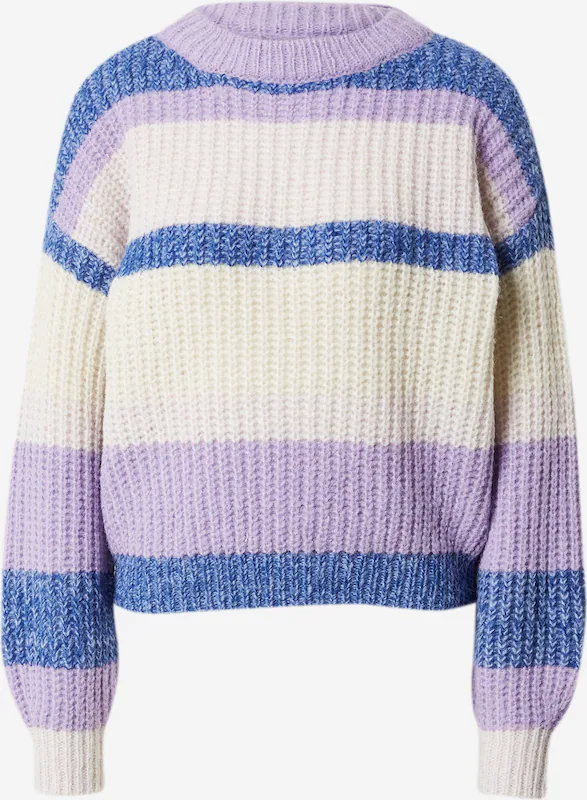 ljubičasti prugasti džemper