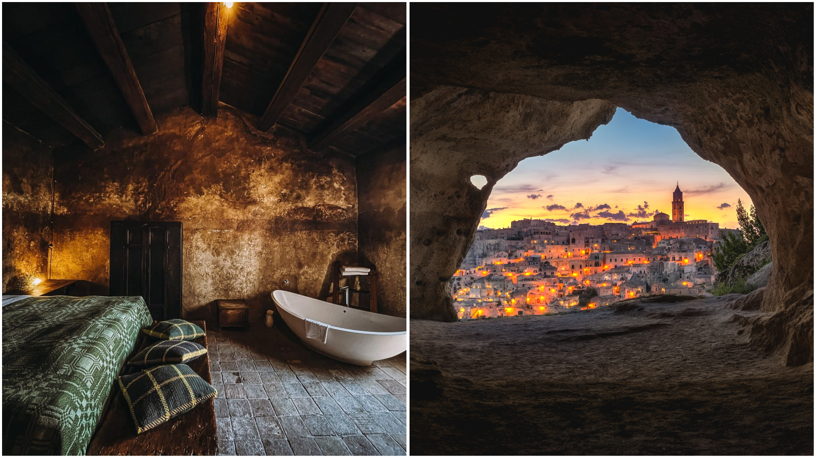 Matera: Talijanski grad gdje možete prenoćiti u luksuznim hotelima smještenima u pećine