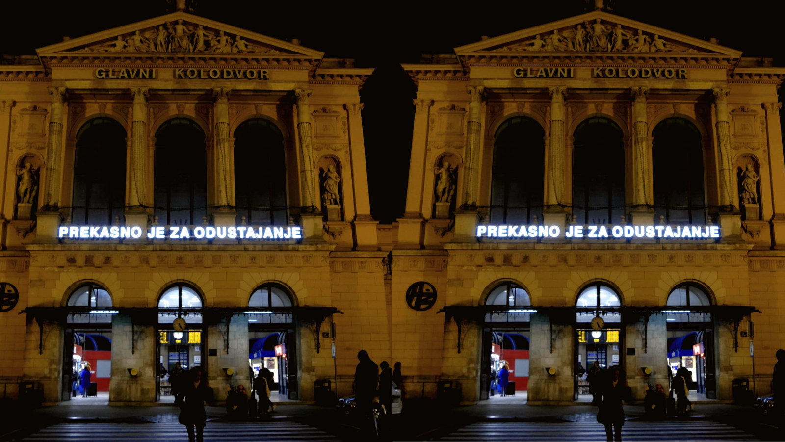 Jeste li primijetili novu instalaciju na zagrebačkom Glavnom kolodvoru “Prekasno je za odustajanje”