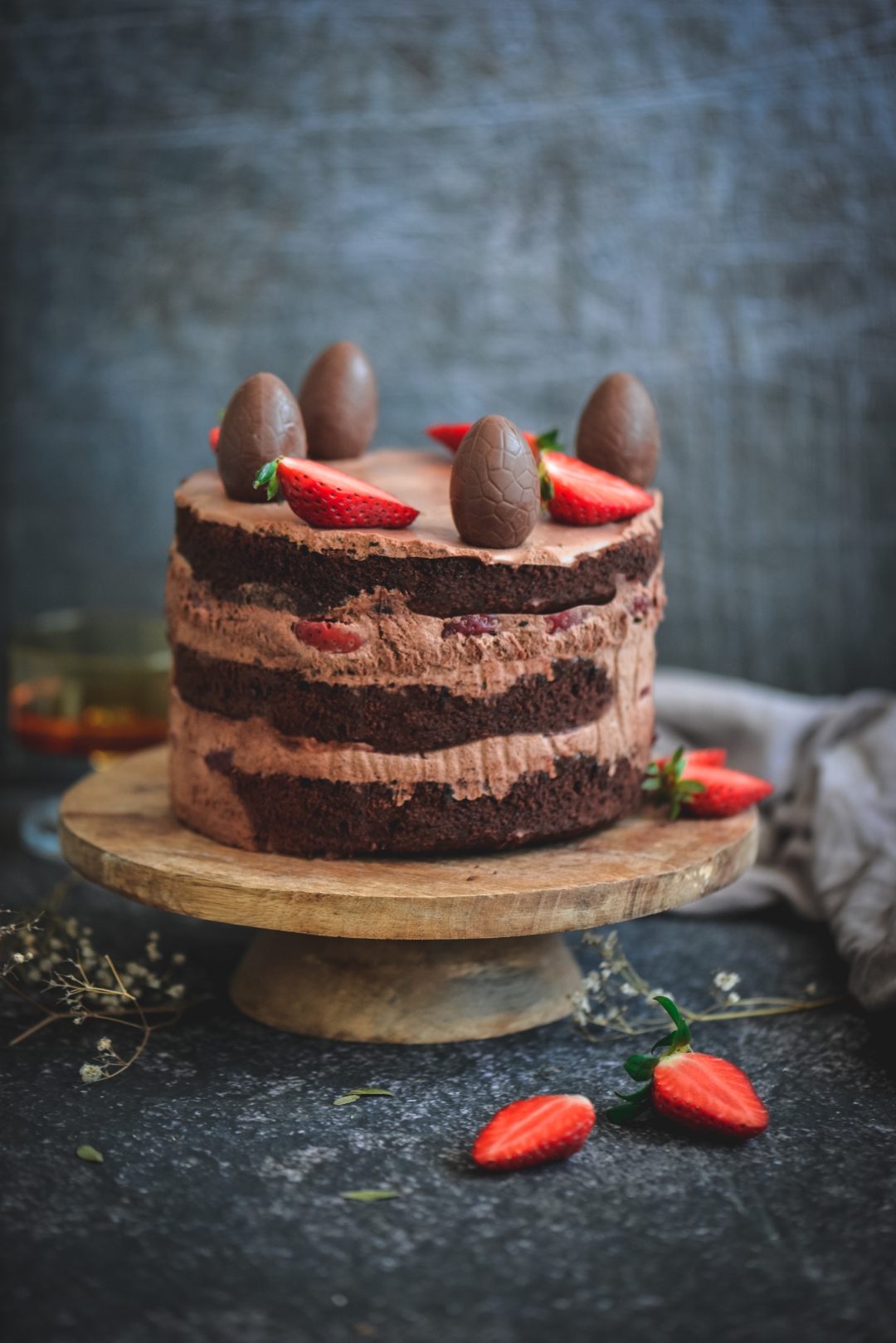 Pregacha: Čokoladna uskrsna torta s jagodama