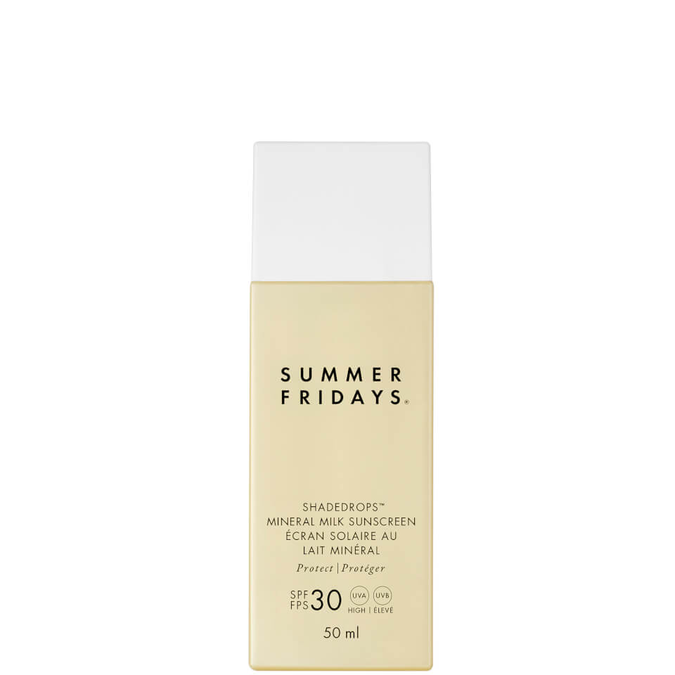 SUMMER FRIDAYS SHADEDROPS BROAD SPECTRUM SPF 30 MINERAL MILK SUNSCREEN