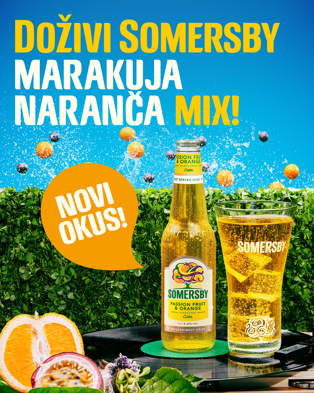 U iščekivanju ljeta stiže neodoljivi novi okus Somersby Marakuja i Naranča