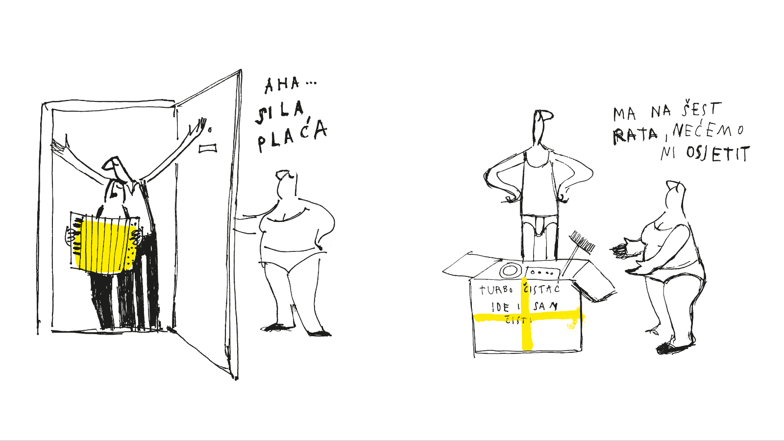 U novoj seriji ilustracija Tisje Kljaković Braić, Oni nas na zabavan način uče o financijama