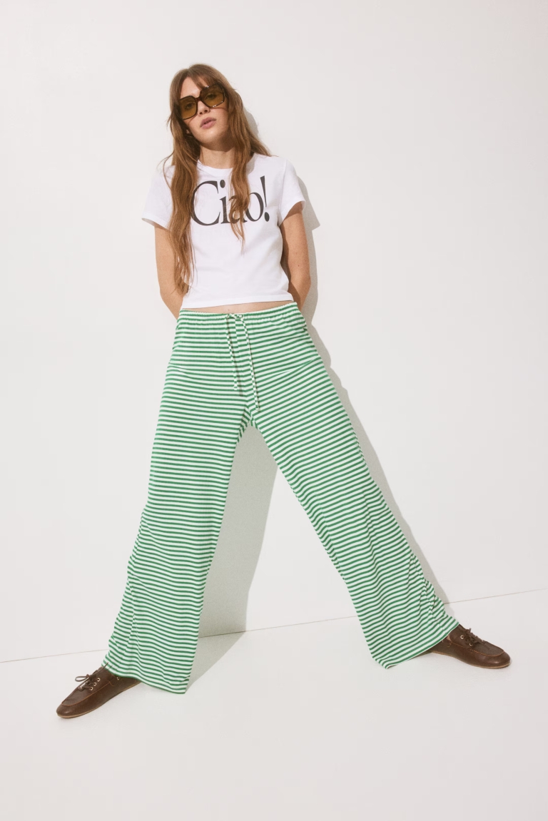 prugaste hlače H&M