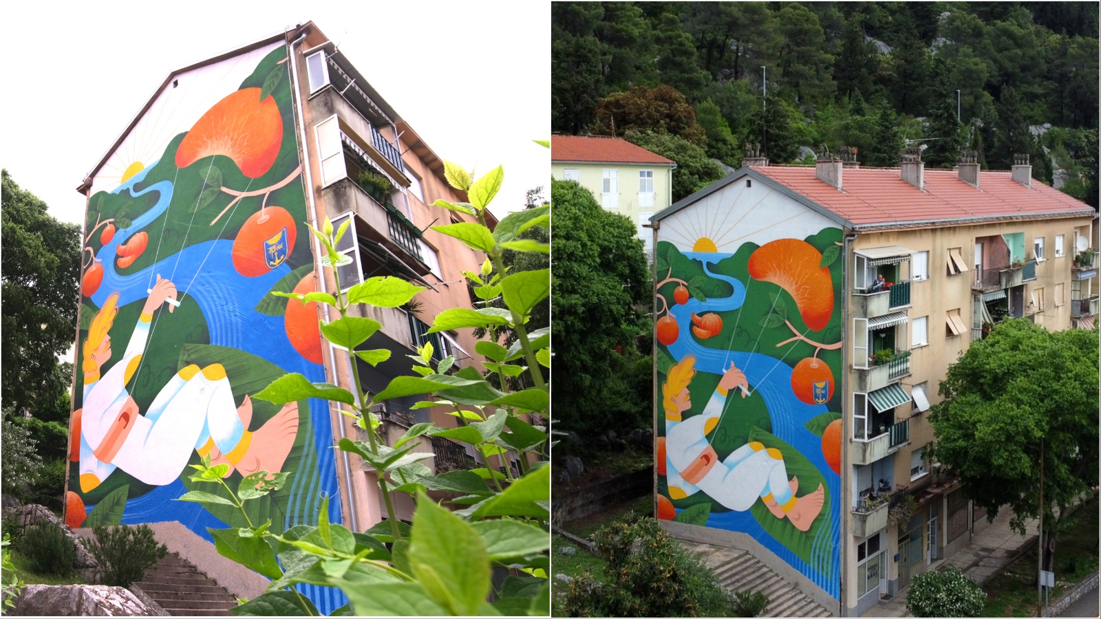 Tea Jurišić napravila je novi veliki mural koji izgleda predivno