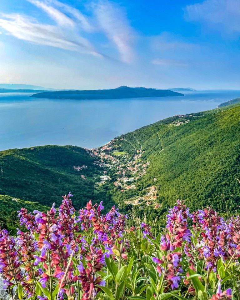 Mošćenička Draga sa Zijavice, Foto Nereo Crnić