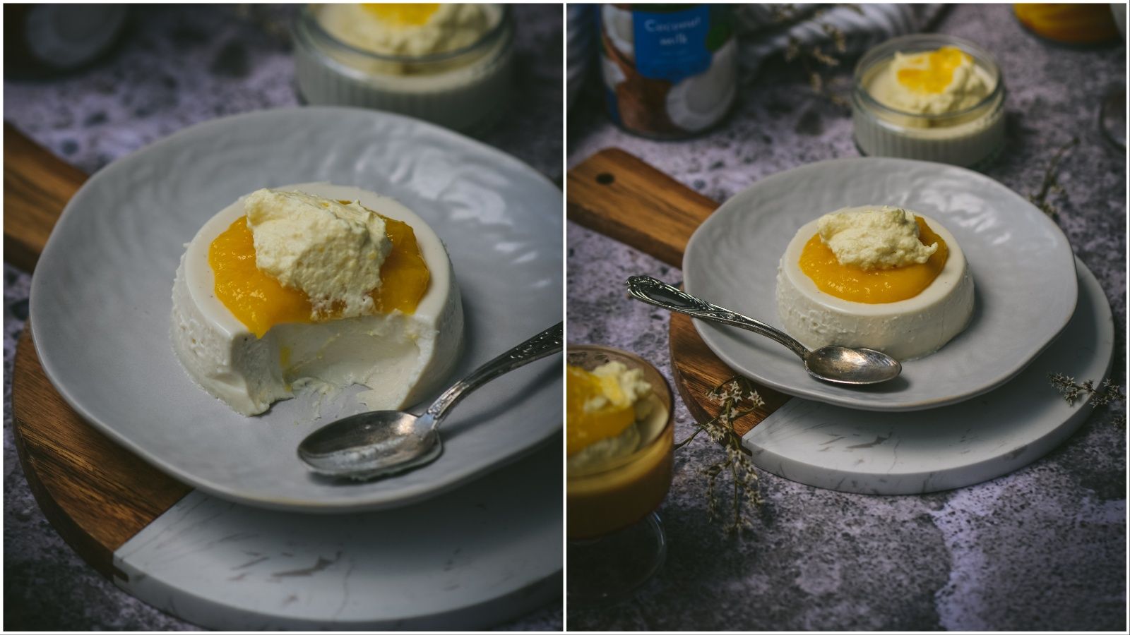 Pregacha: Slasna panna cotta s mangom